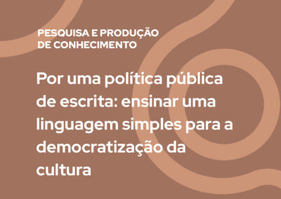 Propulsão Cultural – Escrita de Projetos: reflexões sobre o assessoramento a projetos culturais na implementação da Aldir Blanc no Paraná